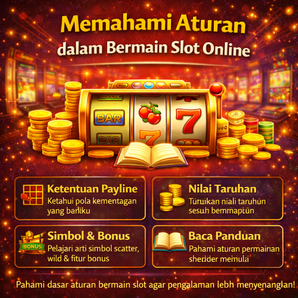 Memahami aturan slot online: cek nilai simbol, syarat bonus, volatilitas, dan fitur khusus agar kamu paham mekanisme game sebelum mulai bermain.